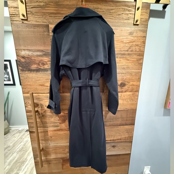 SKIMS Oversized Luxe Black Trench Coat NWT - Picture 6 of 10